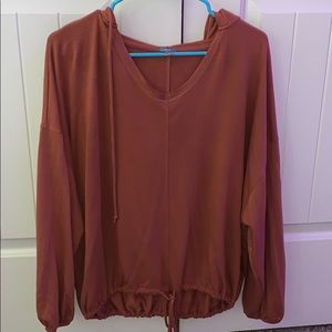 Aerie Burnt Orange Lightweight hoodie